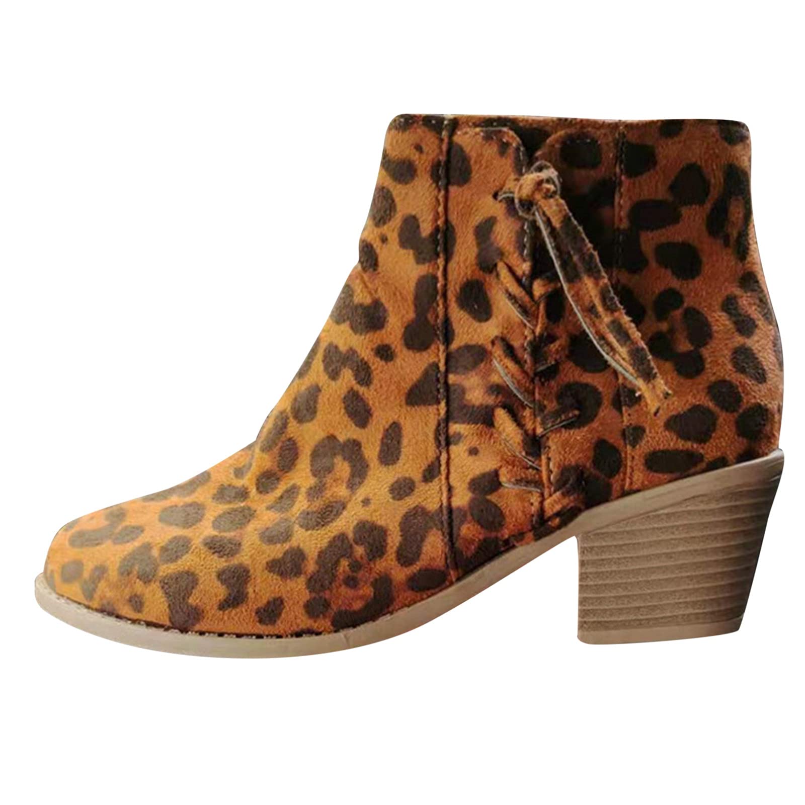 Women's Black Ankle Boots with Heel - Winter Fashion Boots for Women, Comfortable & Stylish Footwear for Work, Parties, and Everyday Wear