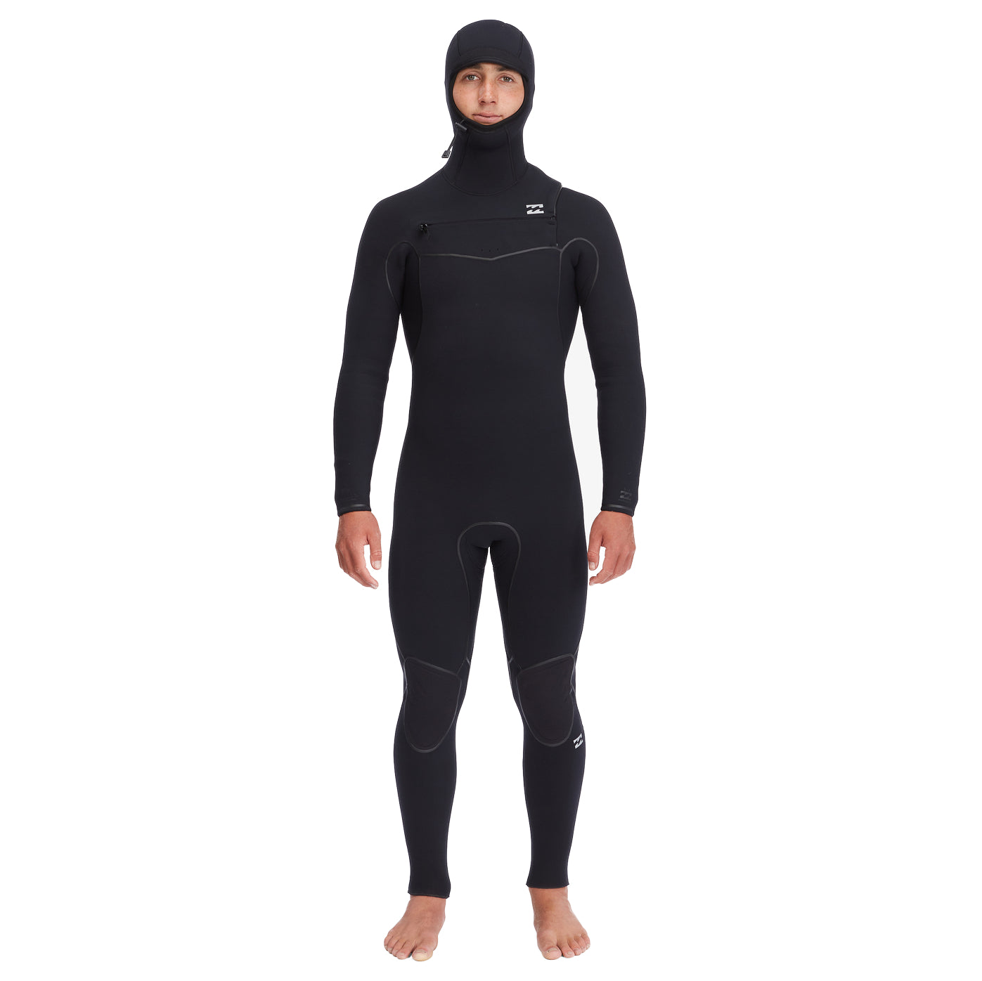 5/4mm Men's Billabong Furnace Hooded Wetsuit - Premium Neoprene Surfing & Diving Suit for Cold Water Adventures