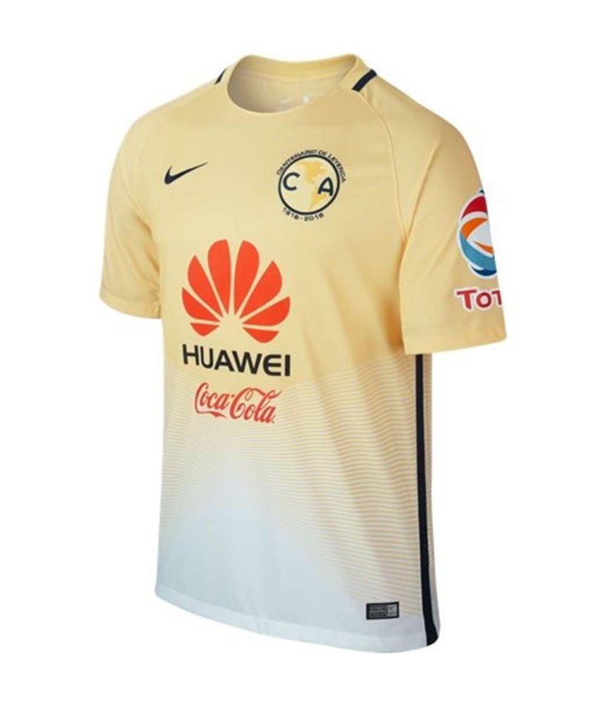 Nike Centenario Club America 100th Anniversary Home Jersey - Authentic Yellow Soccer Jersey for Men (Size M) | Perfect for Matchdays, Fan Events & Collectors