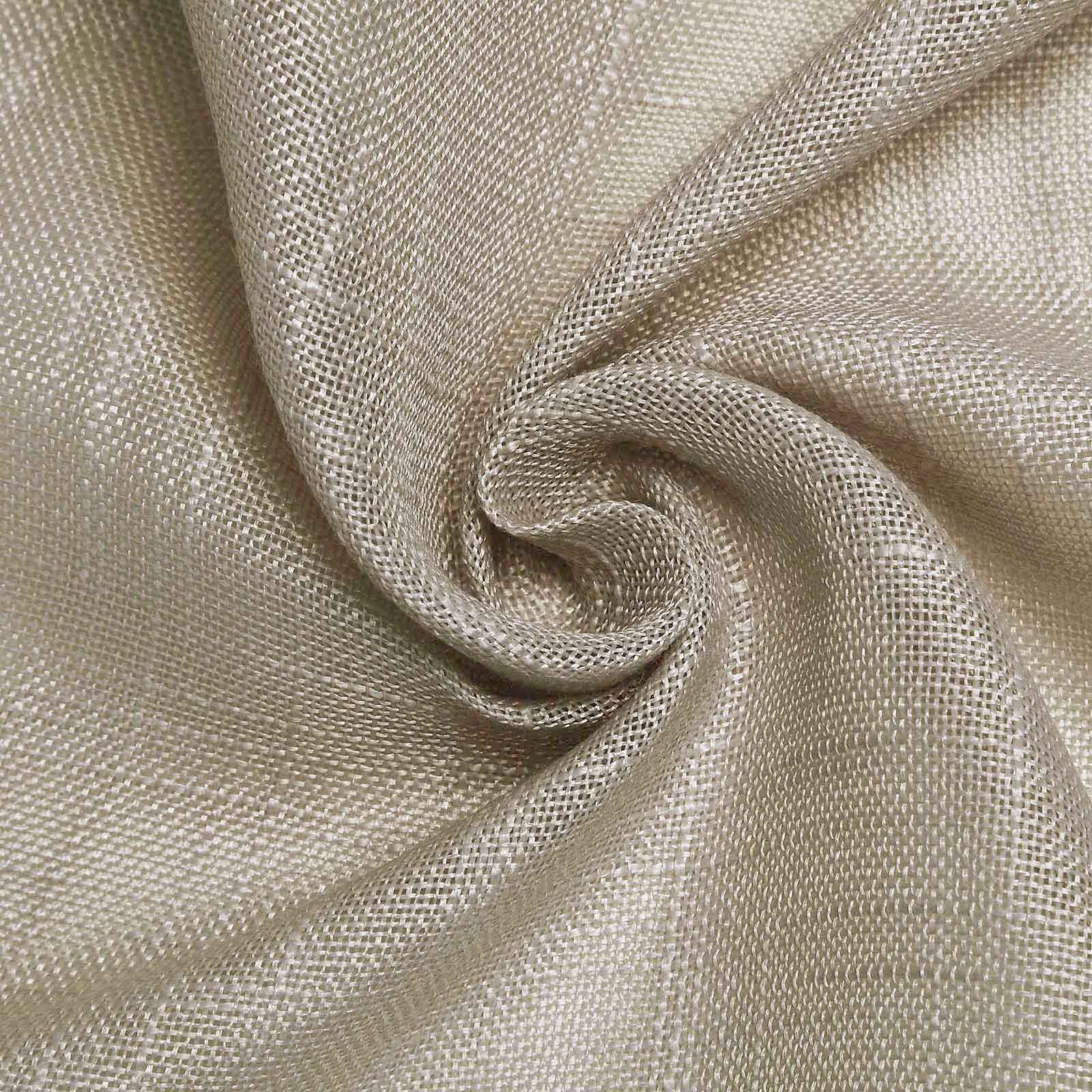 Premium Faux Linen Square Tablecloth - Wrinkle Resistant Beige Slubby Textured Weave for Kitchen, Restaurant, Indoor, Outdoor & Picnic - 72