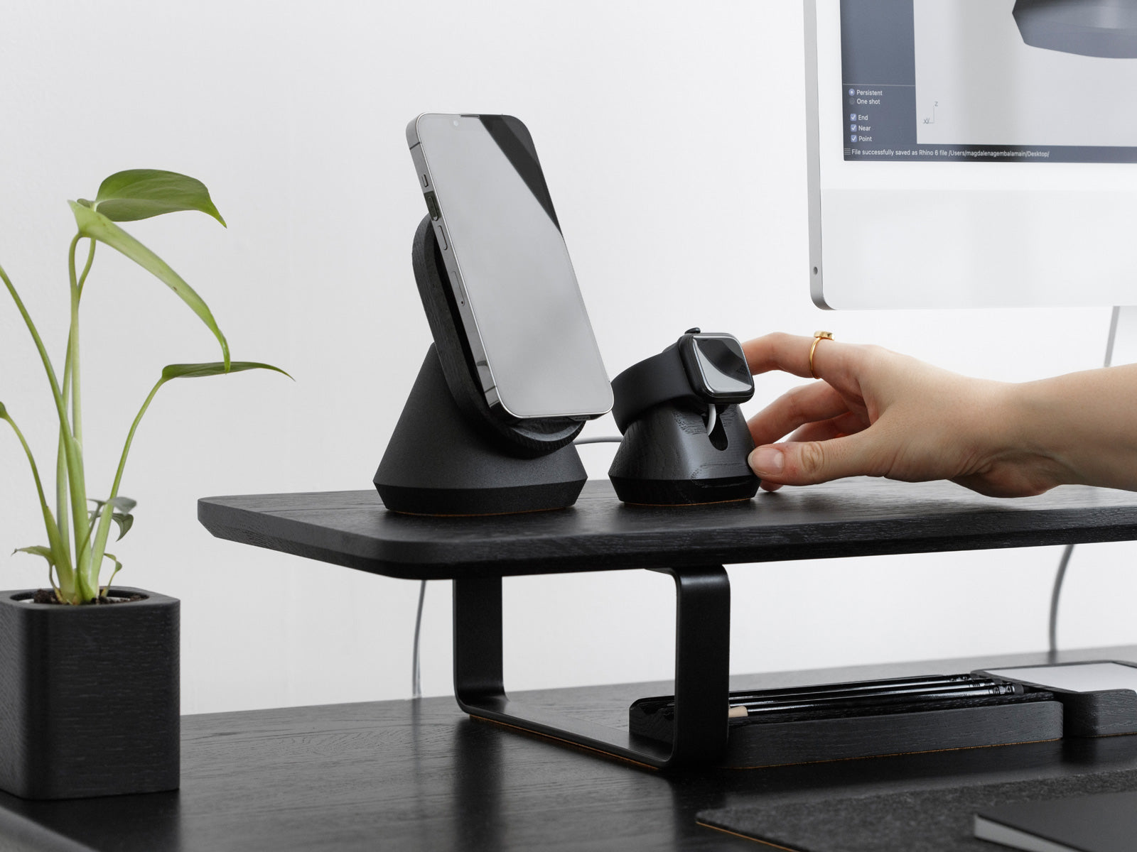 Magnetic Charging Stand for Apple Watch - Portable & Fast Charging Dock for Apple Watch Series 9/8/7/6/SE - Perfect for Nightstand, Office Desk, and Travel Use