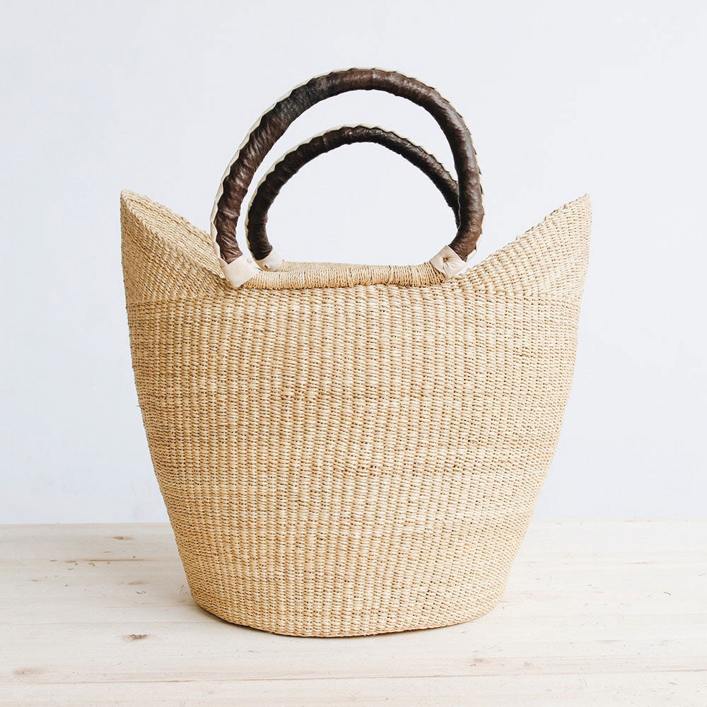 Eco-Friendly Large Woven Shopper Tote Bag - Stylish & Durable Reusable Shopping Bag for Groceries, Beach, Travel & Everyday Use