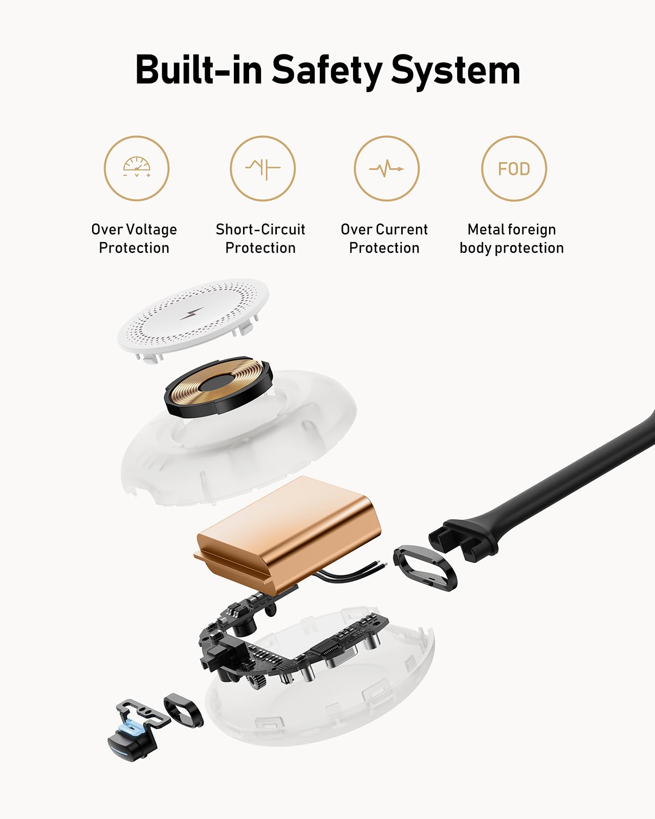 Portable 1200mAh Magnetic Wireless Charger for Apple Watch Series 9/8/7/6/SE/5/4 - Keychain Power Bank for iWatch (White) | Perfect for Travel, Gym & On-the-Go Charging