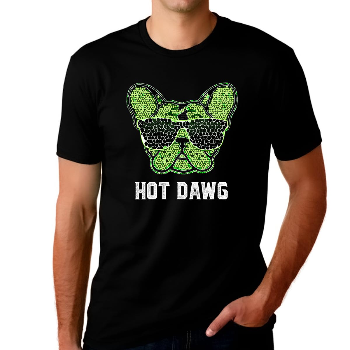 Hot Dog Dad T-Shirt for Men - Funny Dog Lover Gift - Cool Graphic Tee for Dog Owners | Perfect for Father's Day, Birthday & Casual Wear