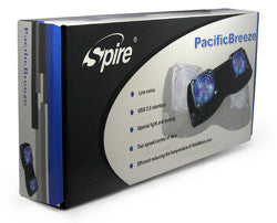 Spire PacificBreeze Laptop Cooling Pad with Dual USB Ports - SP300 Model | Portable Laptop Cooler for Gaming, Office & Home Use