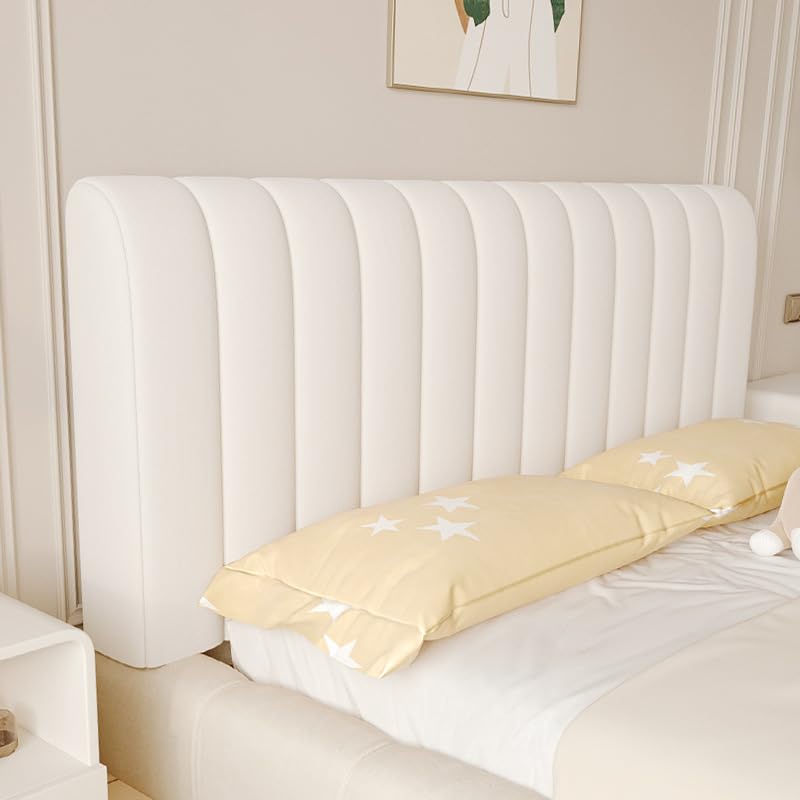 Velvet Quilted Headboard Cover for Full, Queen & King Size Beds - Thick Dustproof Headboard Slipcover Protector (Coffee, Queen: 59in) - Perfect for Bedroom Decor & Dust Protection