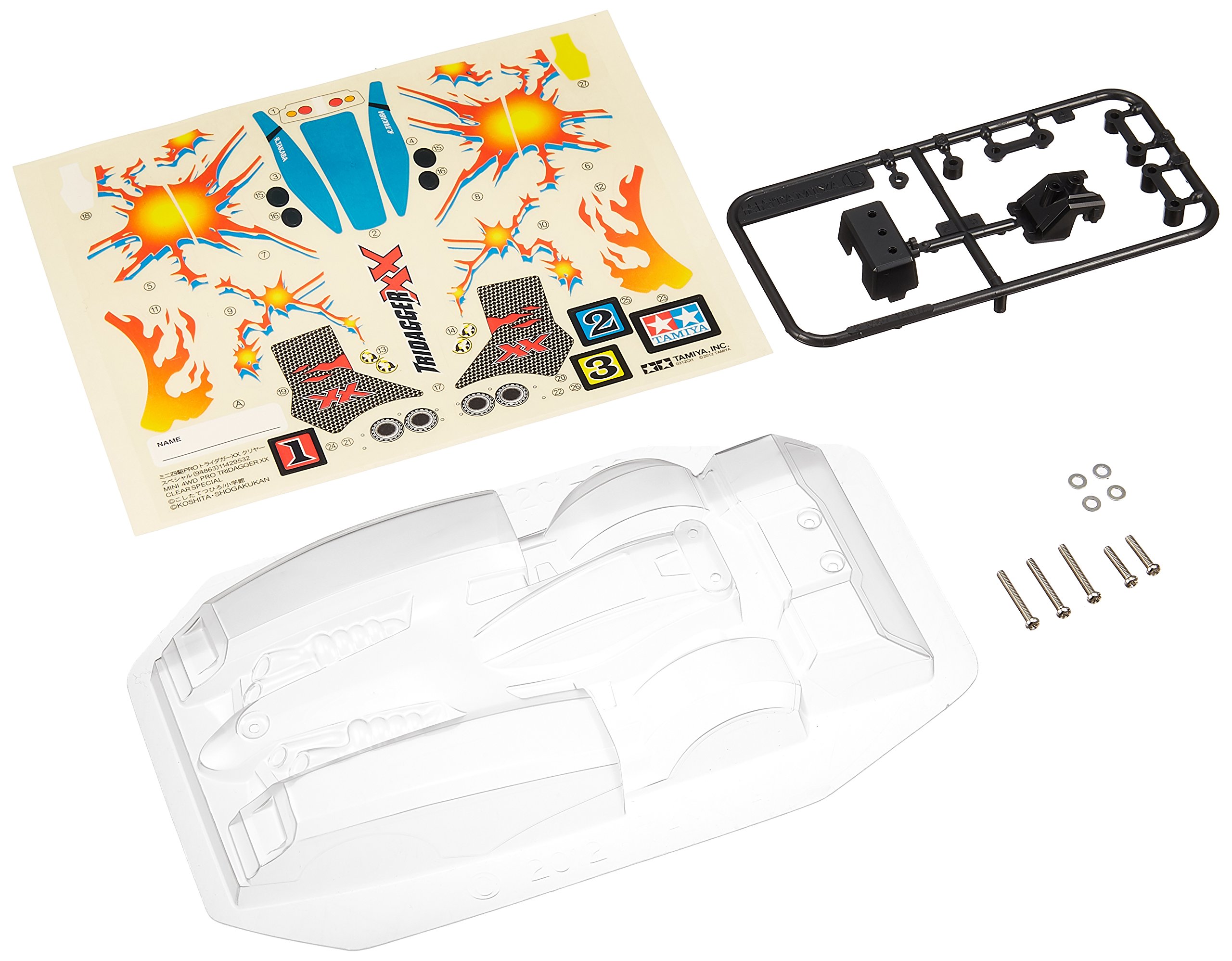 JR Clear Body Set Tridagger XX - Compatible with Tamiya 15447 - Perfect for RC Car Enthusiasts & Model Builders