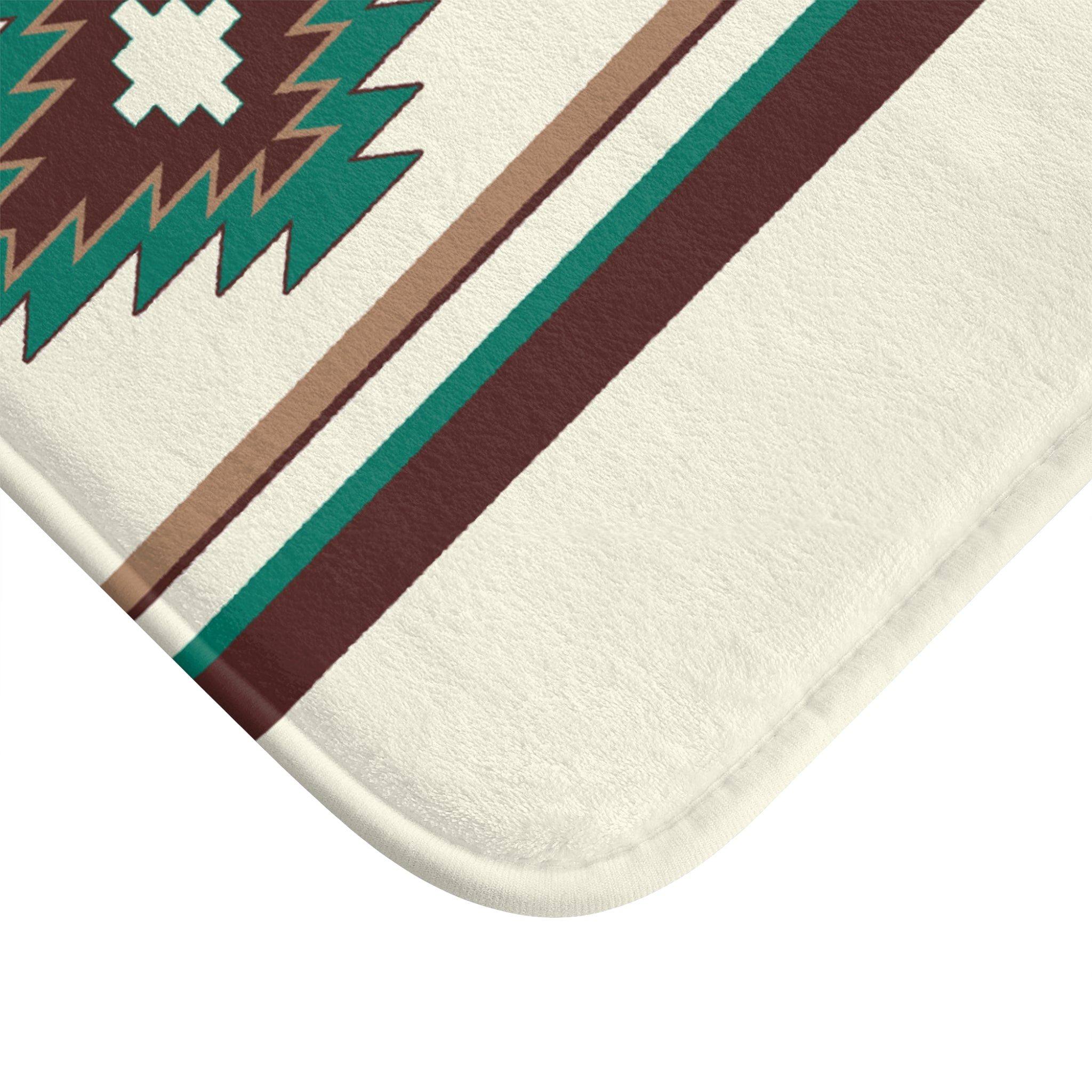 Boho Bath Mat - Soft Microfiber Bathroom Rug with Southwestern Desert Trail Design, Non-Slip Shower Mat for Small & Large Bathrooms - Perfect for Modern Boho Decor and Cozy Bathroom Comfort