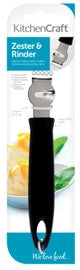 Premium Black Handle Stainless Steel Zester - Perfect for Grating Citrus, Cheese & Chocolate - Ideal for Baking, Cooking & Garnishing
