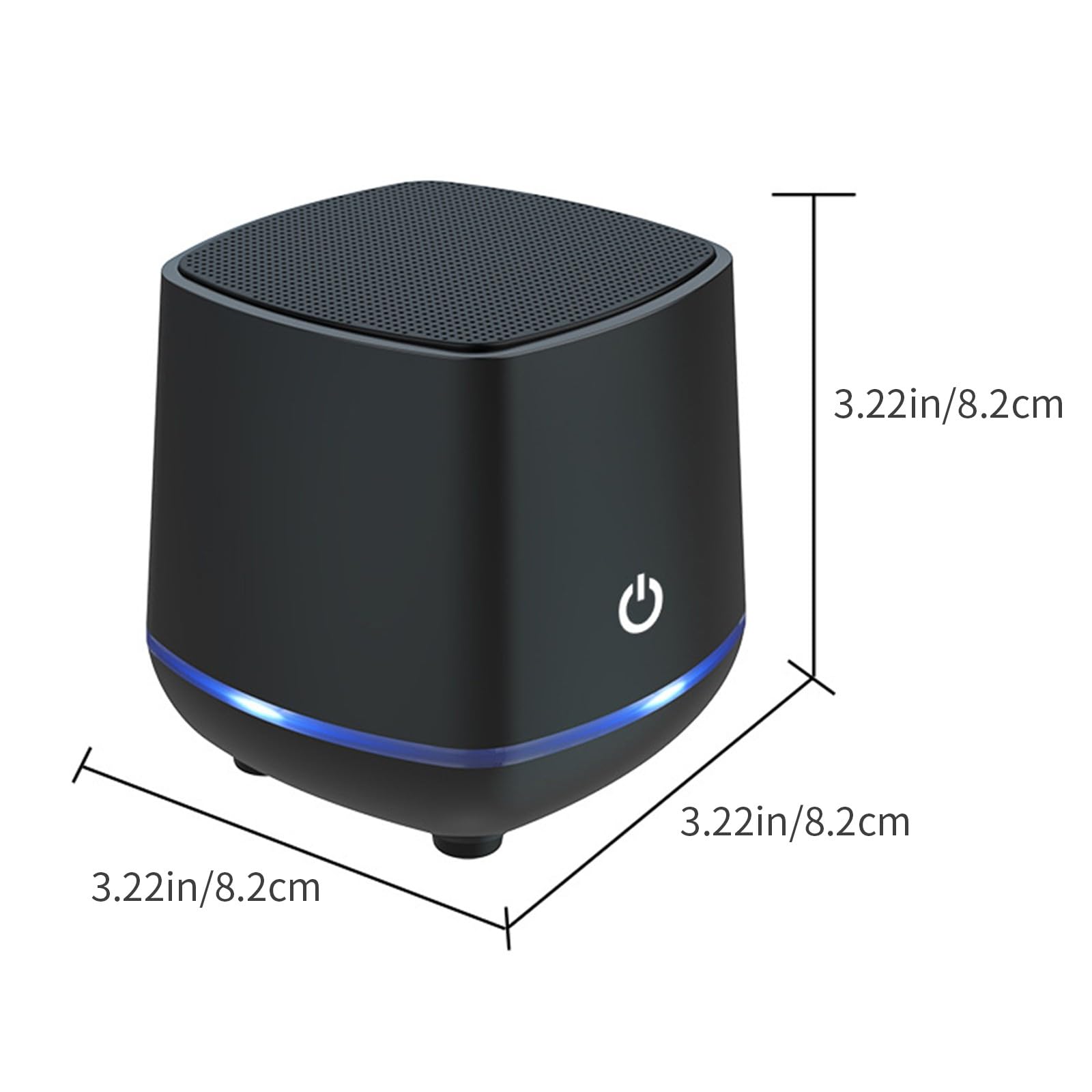Computer Soundbar with Ambient Light, Bluetooth & Wired Audio Speaker, Powered Volume Control for PC, Laptop, Tablet, Monitor - Perfect for Home Office, Gaming, and Multimedia Entertainment