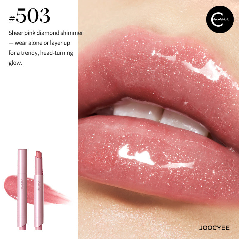 Joocyee Glass Mirror Solid Lip Gloss - High Shine Hydrating Lipstick, Long Lasting Non-Sticky Lip Gloss for Women - Perfect for Daily Wear, Date Night & Special Occasions
