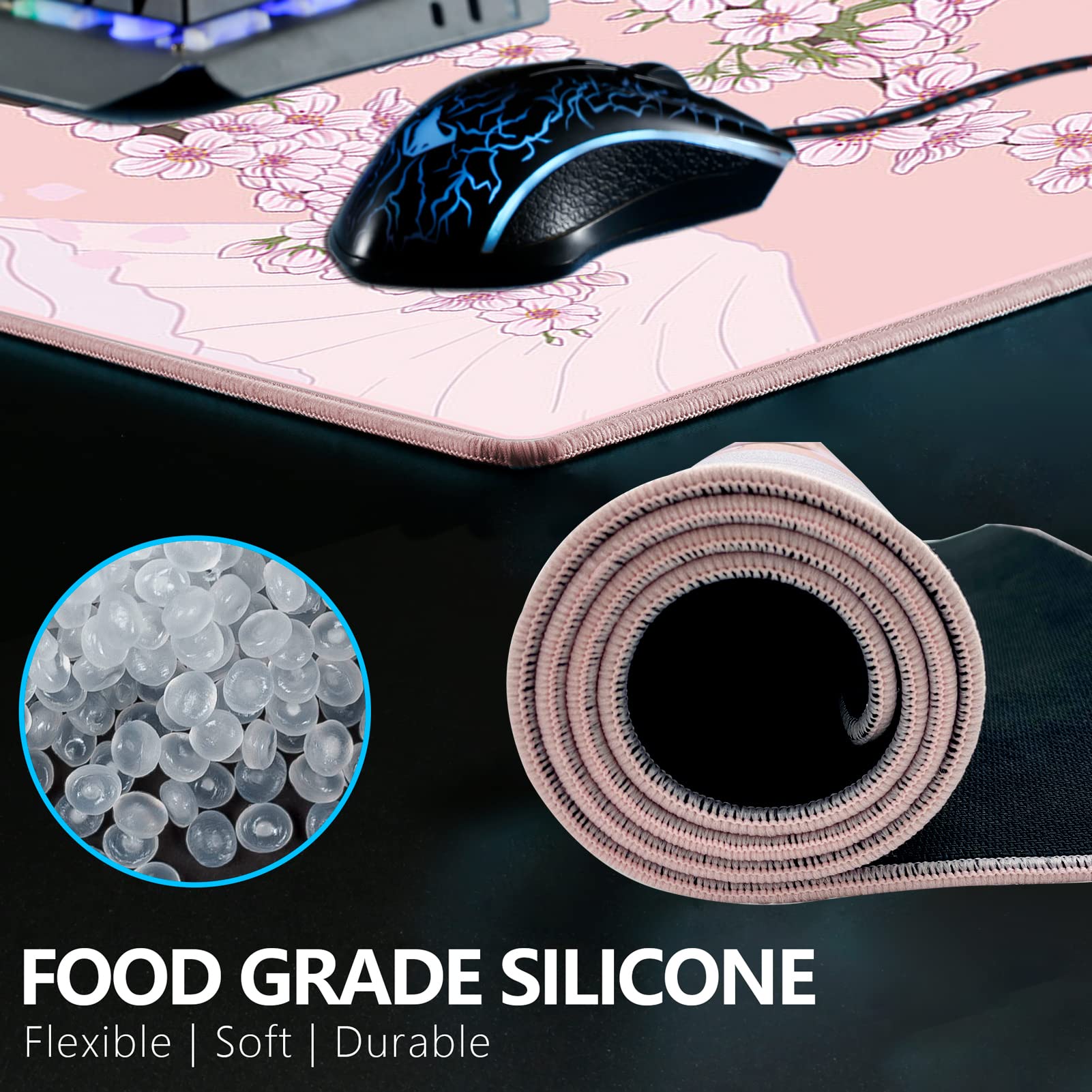 X-Raypad Aqua Control 2 Sakura Gaming Mouse Pad - Ultra-Precision Surface for FPS Gaming with Perfect Speed & Control | Consistent X/Y Glide | Low DPI Optimization | Ideal for Competitive Esports & Professional Gamers | Perfect for CS:GO, Valorant & Call of Duty Players