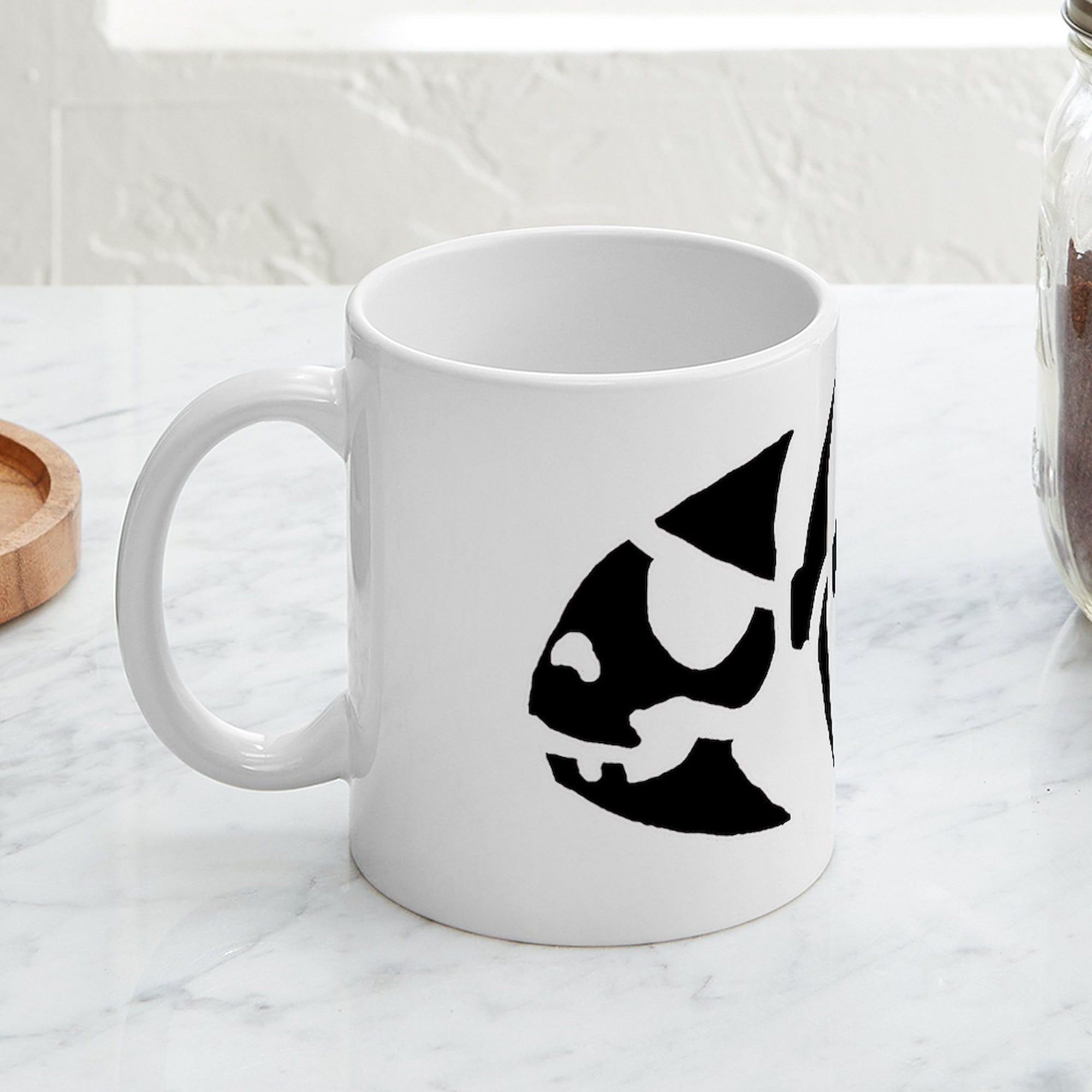 Pirate Fish Ceramic Coffee Mug 11 oz (325 ml) - Funny Novelty Gift for Pirate Lovers, Perfect for Coffee, Tea & Hot Drinks at Home or Office