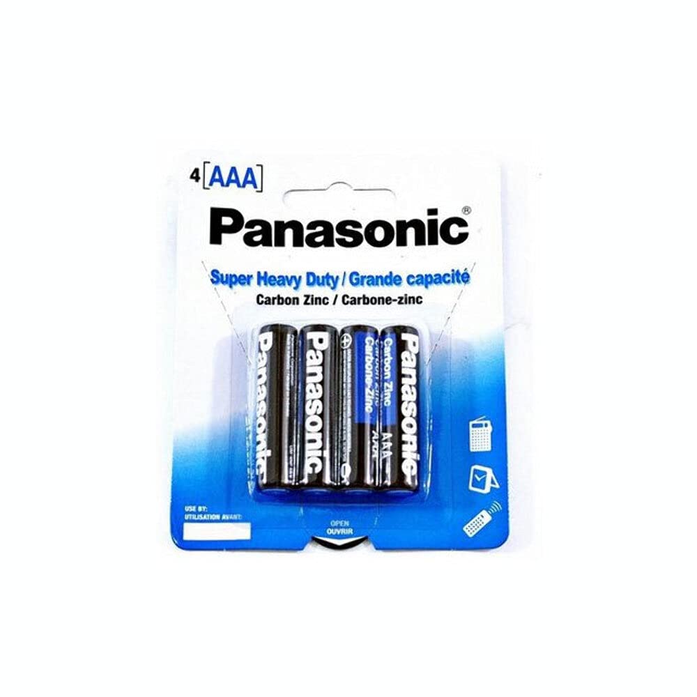 Panasonic AAA Batteries (4 Pack) - Long-Lasting Alkaline Power for Remote Controls, Toys, and Flashlights - High-Performance Batteries for Home and Office Use