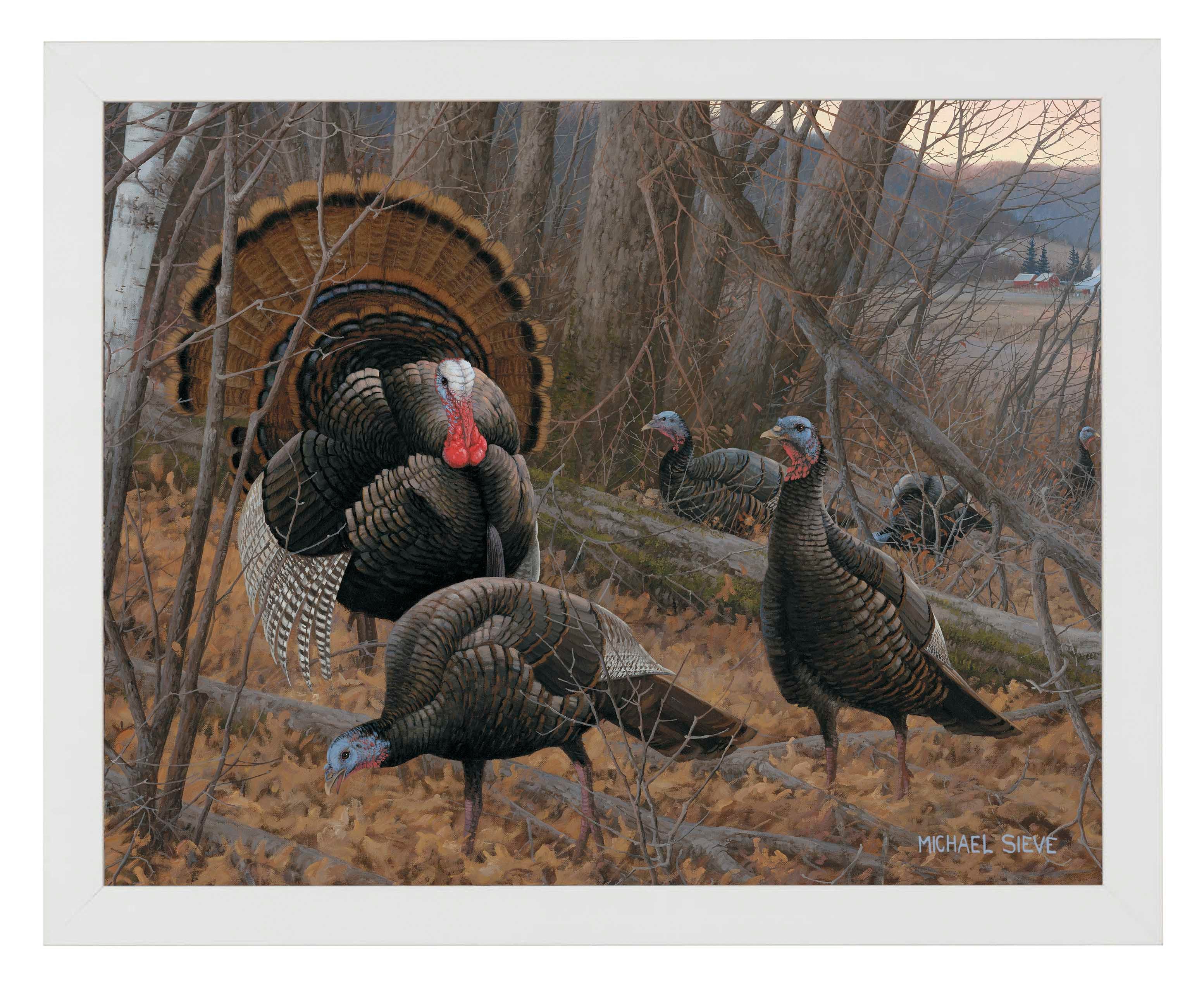 Chisholm Turkey Art Prints - Handmade Wall Decor for Home, Office & Gifts | Vintage Wildlife Painting for Thanksgiving & Farmhouse Style