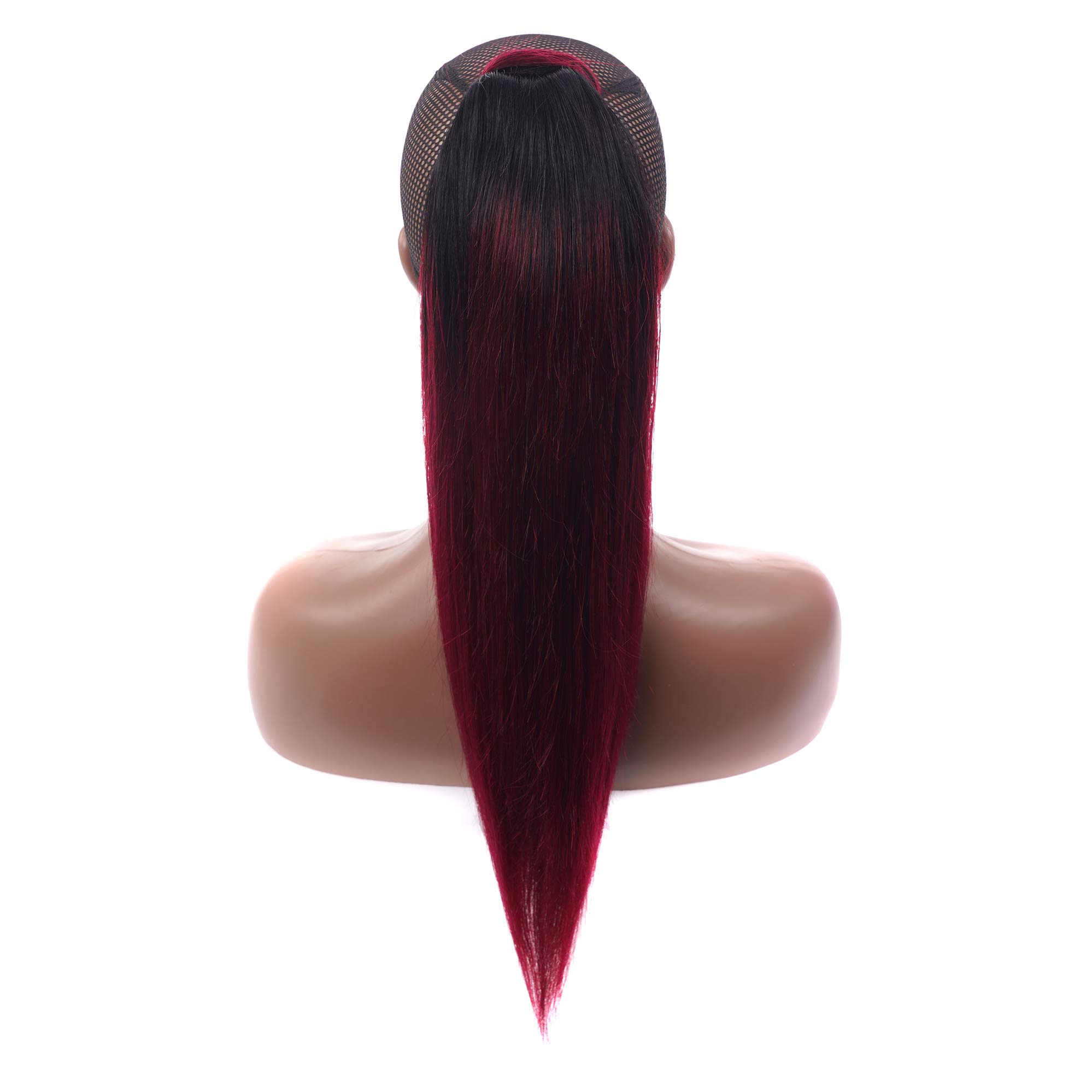 Natural Human Hair Ponytail Extensions for Black Women - Straight & Curly Afro Puffs with Drawstring Wrap | Perfect for Protective Styles, Everyday Wear & Special Occasions