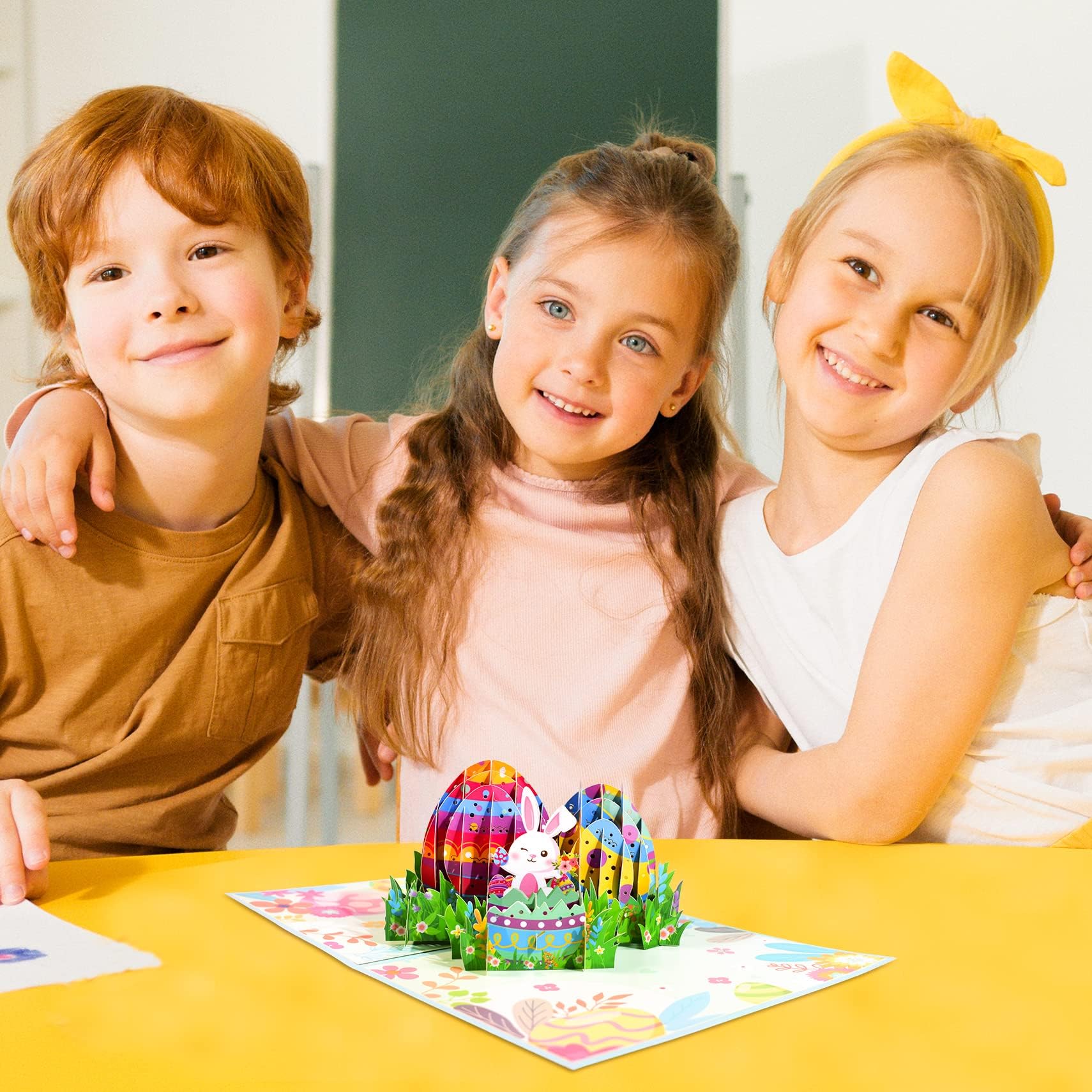 3D Easter Bunny Pop Up Greeting Card with Eggs - Funny & Unique Easter Gift for Kids, Children, Son, Daughter, Friends & Family (Men, Women, Husband, Wife) | Perfect for Easter Celebrations, Party Favors & Surprise Gifts