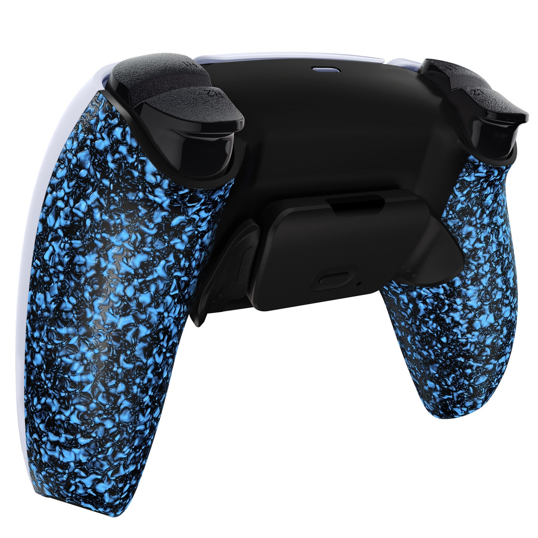 eXtremeRate Remappable Rise 2.0 Remap Kit for PS5 Controller BDM 010 & BDM 020 - Textured Blue Back Buttons - Perfect for Gaming, FPS, Racing & Competitive Play