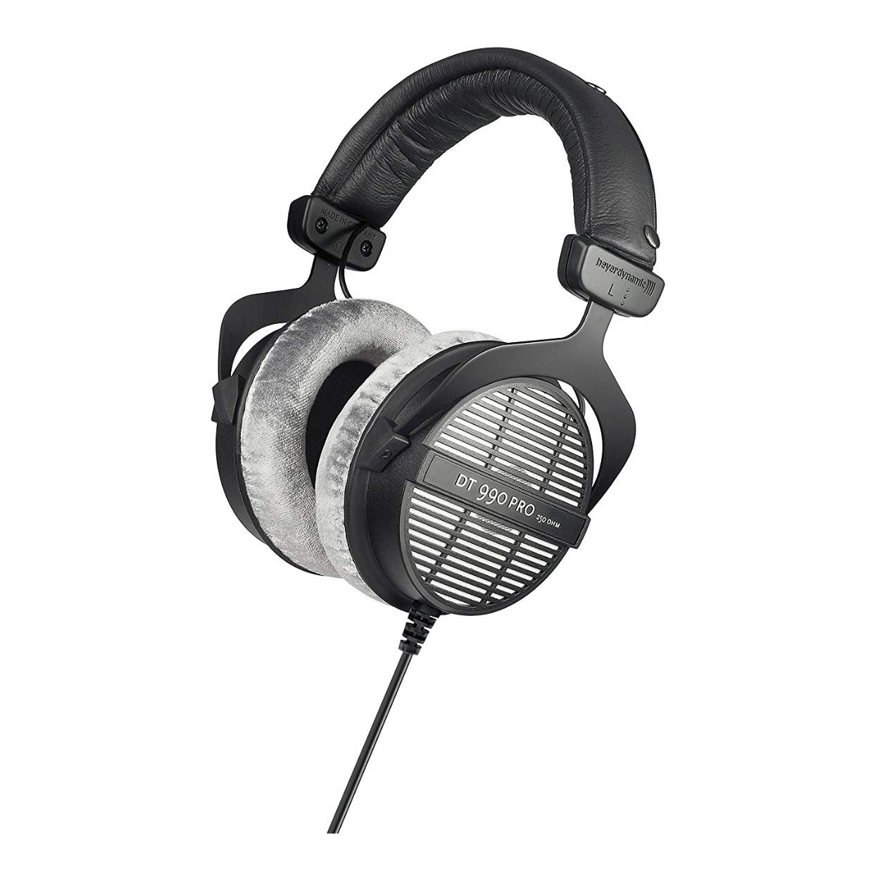 Beyerdynamic DT-990 Pro 250 Ohm Open-Back Studio Headphones with Knox Gear Large Hard Shell Case Bundle - Perfect for Professional Audio Recording, Mixing & Gaming