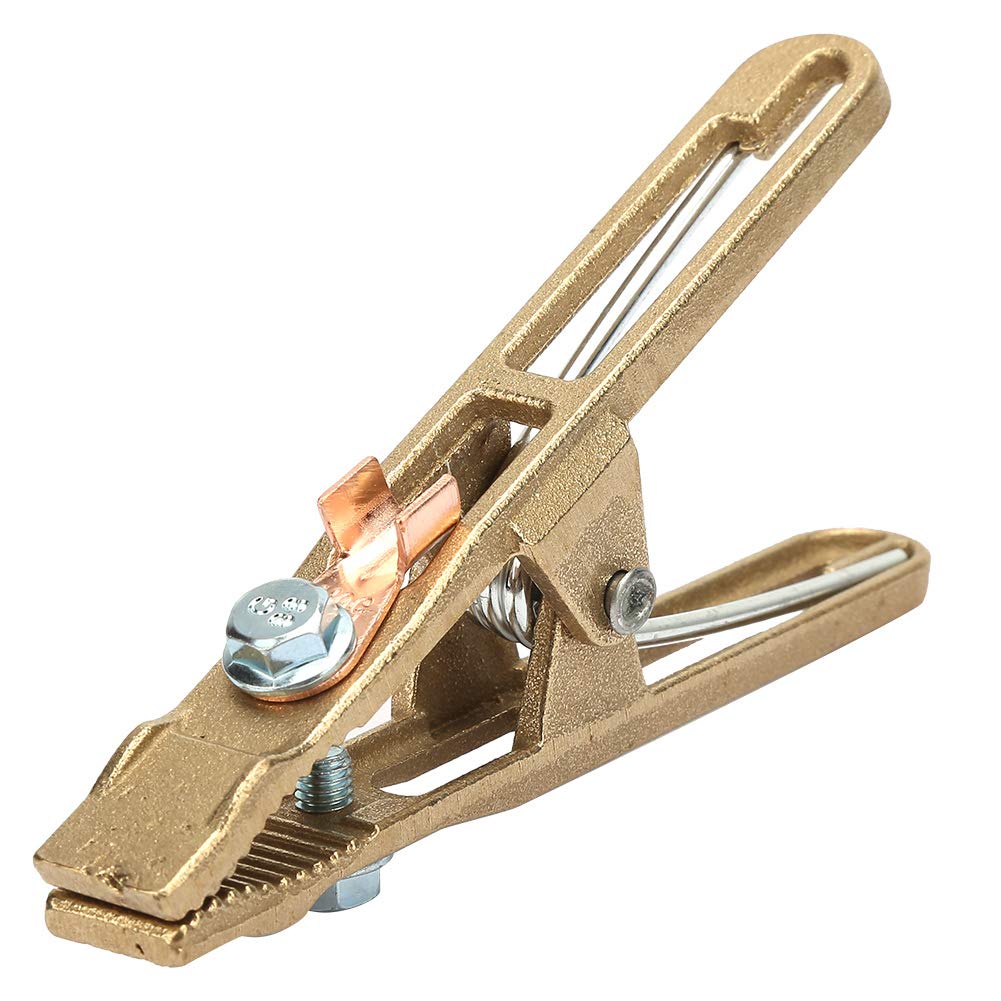 Premium 260A Brass A-Shape Ground Welding Clamp - Heavy Duty 260/300/500A Copper Earth Clamp for Welding Machines | Ideal for Arc Welding, Metal Fabrication & DIY Projects