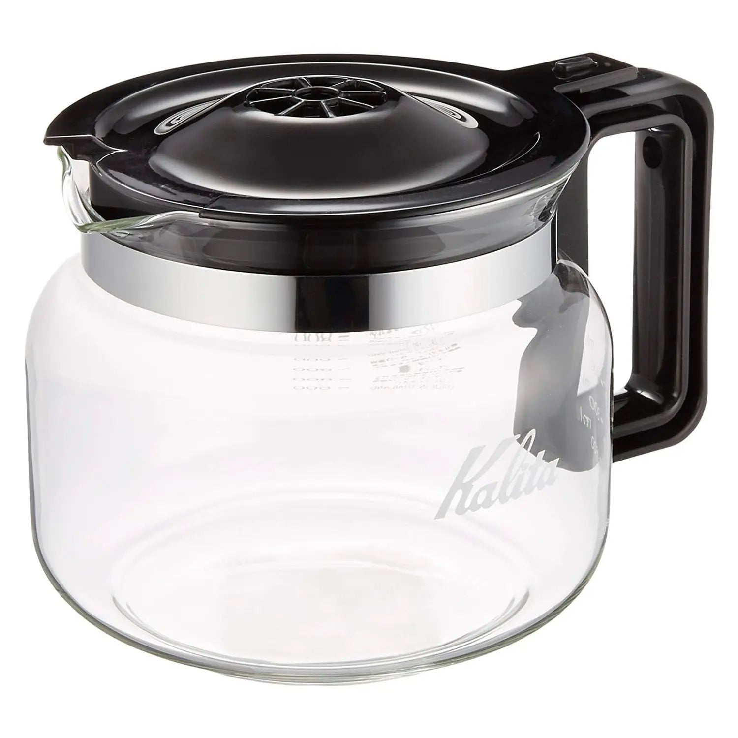 Kalita 1700ml Heat Resistant Glass Coffee Server - Perfect for Pour Over, French Press & Iced Coffee Brewing at Home or Cafe