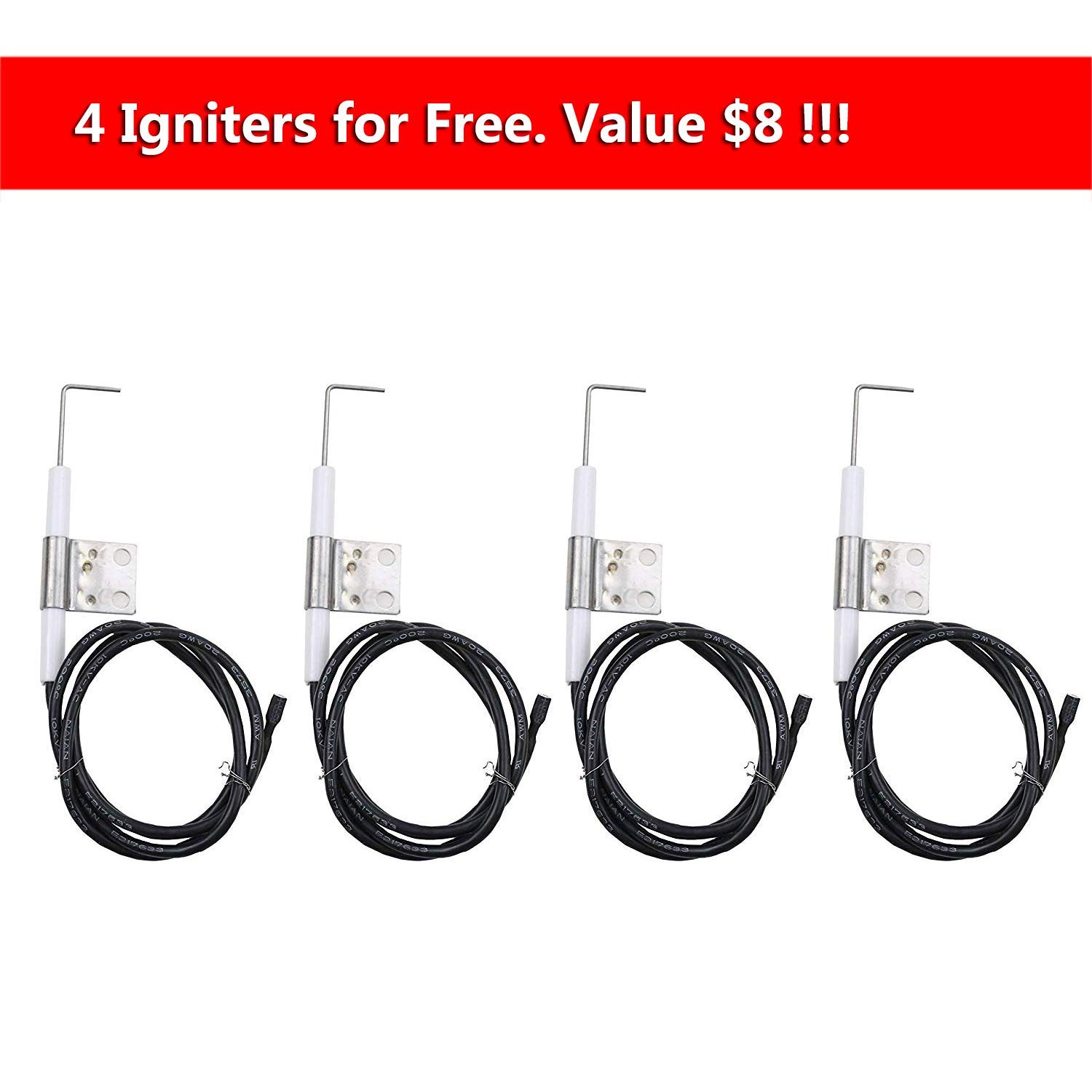 Hisencn Master Forge 1010037 & 1010048 Gas Grill Repair Kit - Stainless Steel Burners & Heat Plates Replacement Parts | Perfect for Backyard BBQs, Camping & Outdoor Cooking