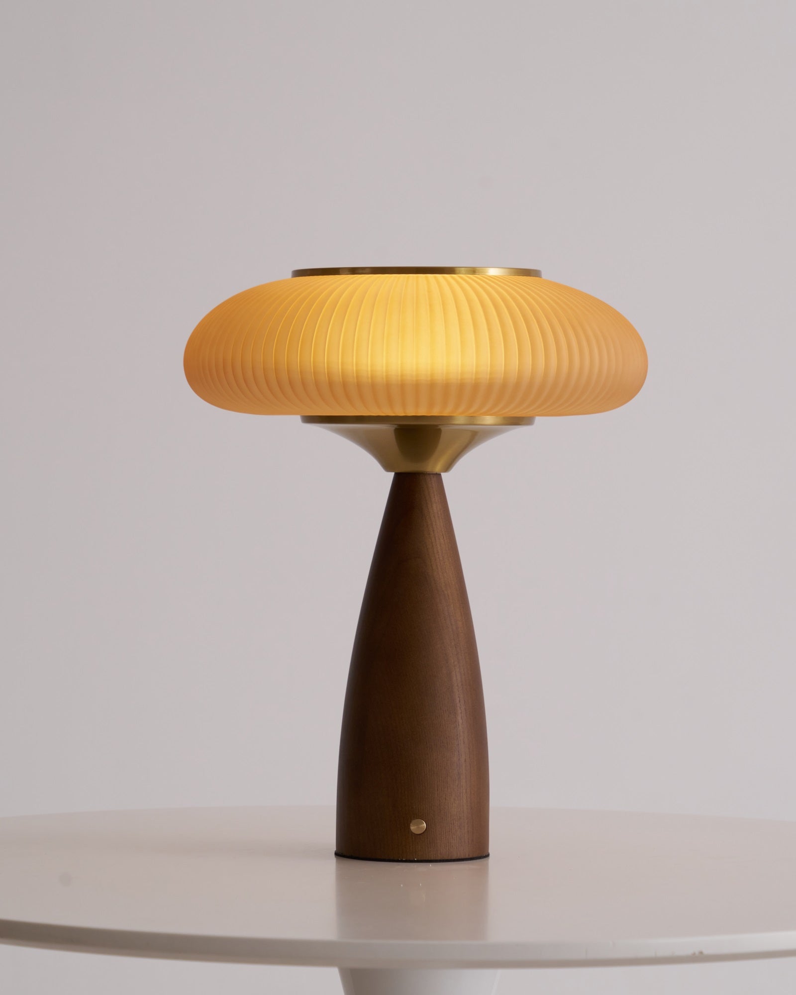 Cielo Wooden Rechargeable Table Lamp - Modern LED Nightstand Light with USB Charging for Bedroom, Living Room & Office Decor