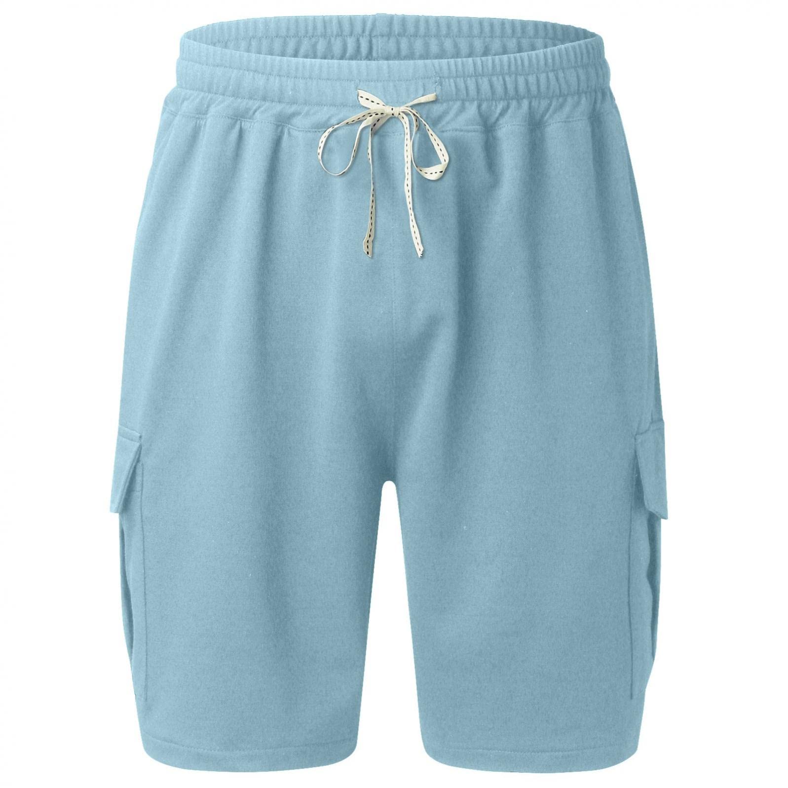 **Men's Athletic Shorts - Comfortable Summer Workout Shorts with Flex Waistband & Pockets - Ideal for Running, Gym, and Casual Wear**