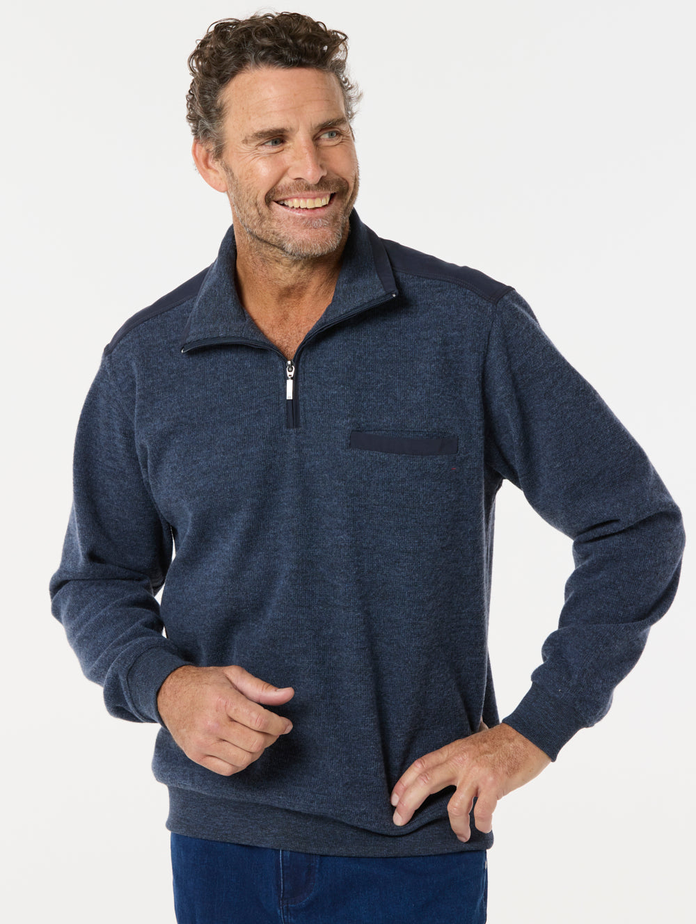 Jude Half Zip Sweatshirt for Men & Women | Soft Fleece Pullover | Casual Winter Wear for Outdoor Activities & Lounge Comfort