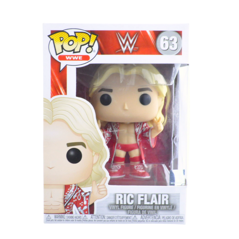 Funko Pop! WWE Ric Flair Vinyl Figure #63 - Collectible Wrestling Action Figure for Fans & Display