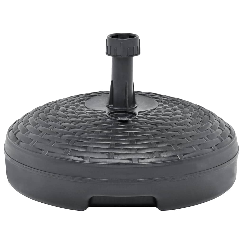Heavy Duty Outdoor Umbrella Stand Base - 5.3 Gallon Sand/Water Filled Anthracite Plastic Market Umbrella Holder for Patio, Deck, Garden, Pool & Lawn (Fast Shipping) - Perfect for Outdoor Dining, Lounging & Shade Protection