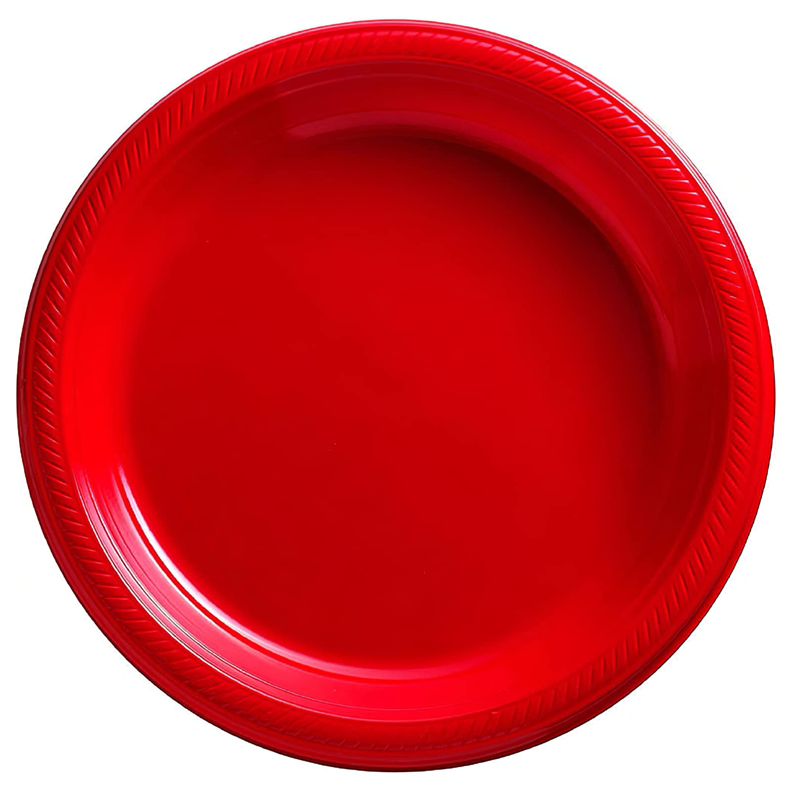 60 Pack 7 Inch Red Disposable Plates for Party - Durable Dinner & Dessert Plates Set, Perfect for Birthday, Retirement, Wedding, BBQ & Holiday Celebrations - Elegant Tableware Supplies for Any Occasion