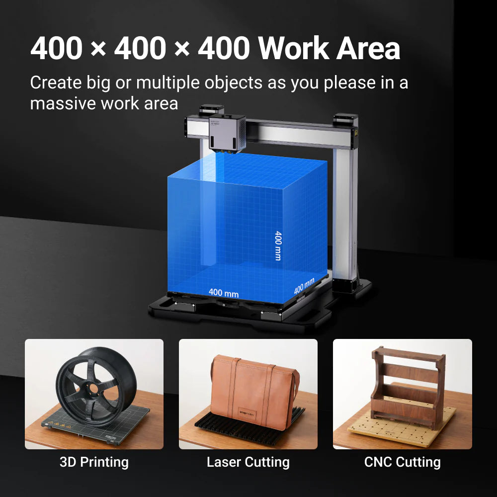 Snapmaker Artisan 3-in-1 3D Printer, CNC Carving & Laser Engraving Machine | Perfect for DIY Projects, Home Workshops & Small Business Prototyping