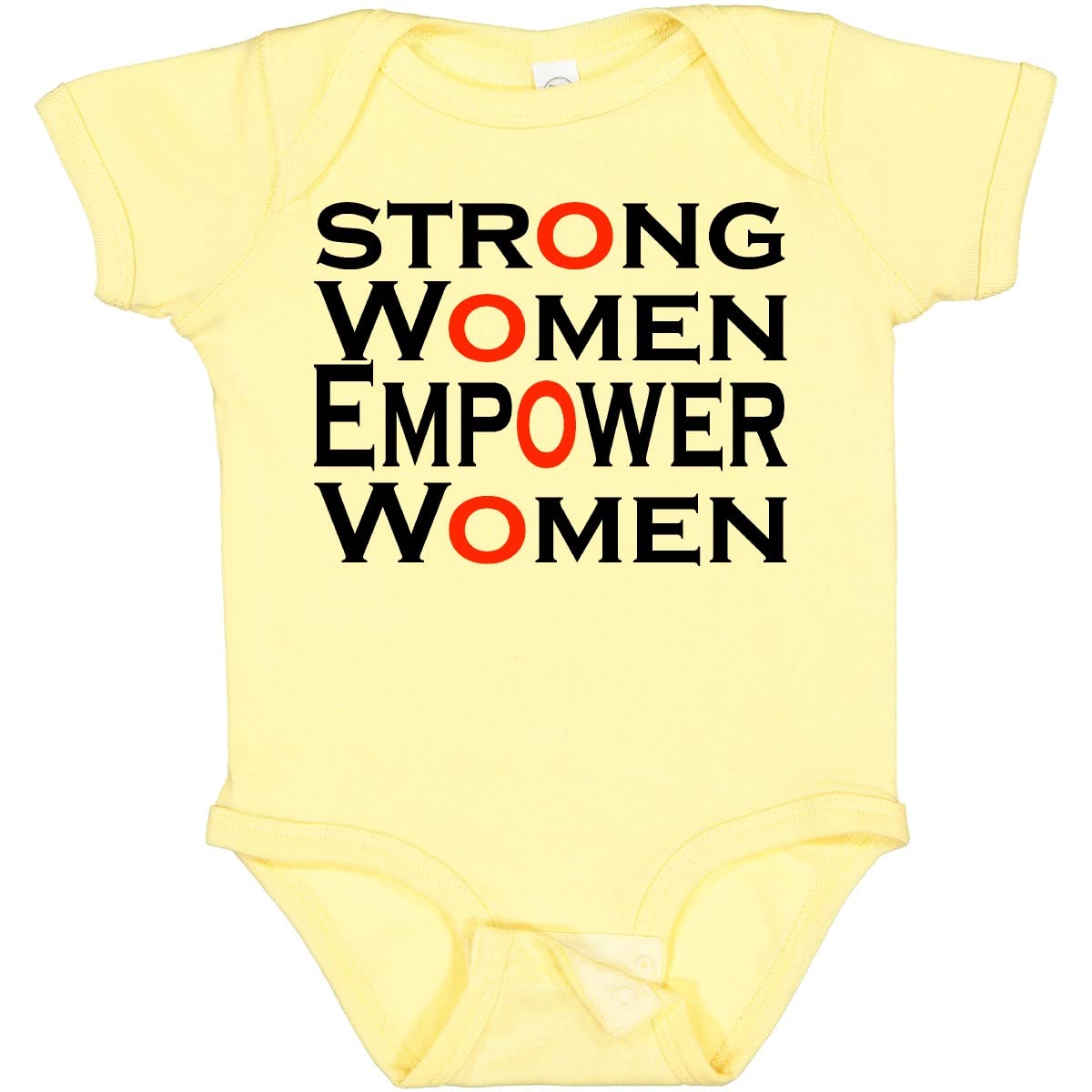 Inktastic Strong Women Empower Women Baby Bodysuit - Cute Feminist Onesie for Newborns & Infants - Perfect for Playdates, Family Photos & Everyday Wear