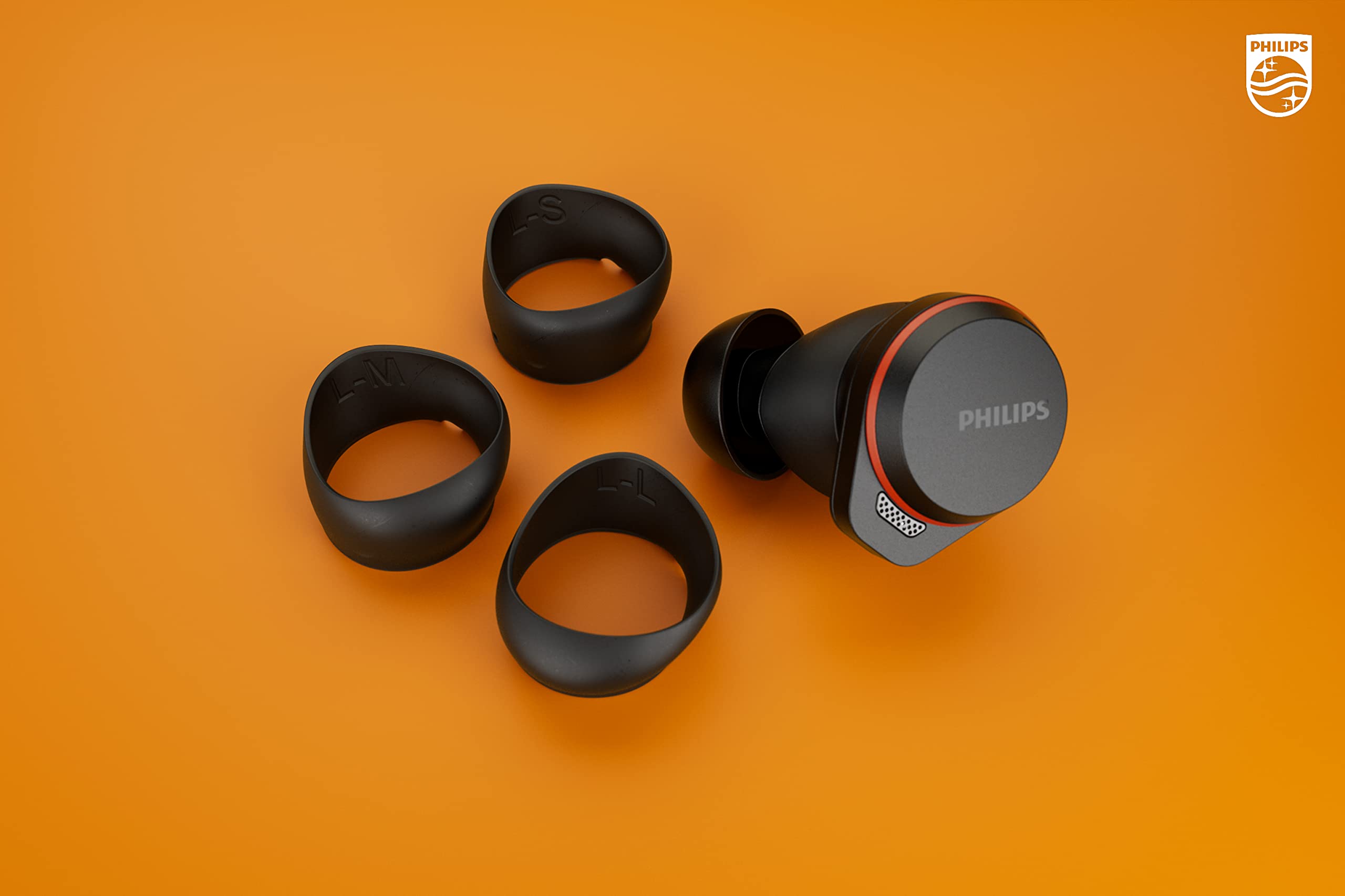 Philips GO A7507 Wireless Sports Headphones with Active Noise Cancelling (ANC), Bluetooth Multipoint & Bone Conduction Mic - Crystal Clear Calls, Sweatproof & Secure Fit for Running, Gym Workouts & Outdoor Activities - Black