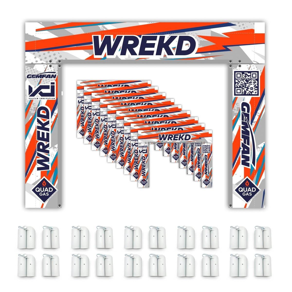 Chapter Gate Sponsorship Package with 7' x 6' Opening - 10 Gates & 10 Hinge Sets (No PVC Included) - Perfect for Events, Fairs, and Outdoor Gatherings