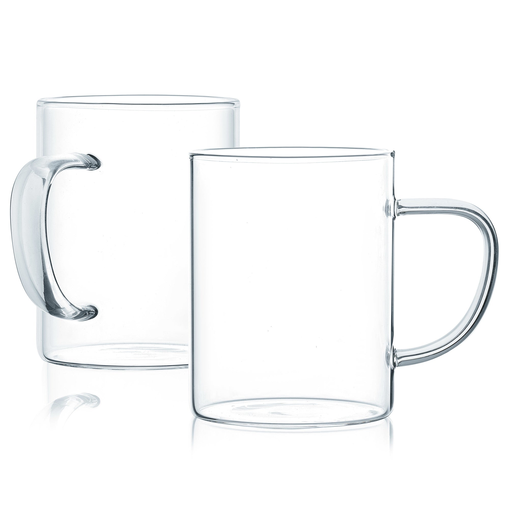 4-Pack Modern Minimalist Glass Espresso Shot Mugs - Durable & Stylish for Coffee, Tea, Cocktails - Perfect for Home, Office & Gifts