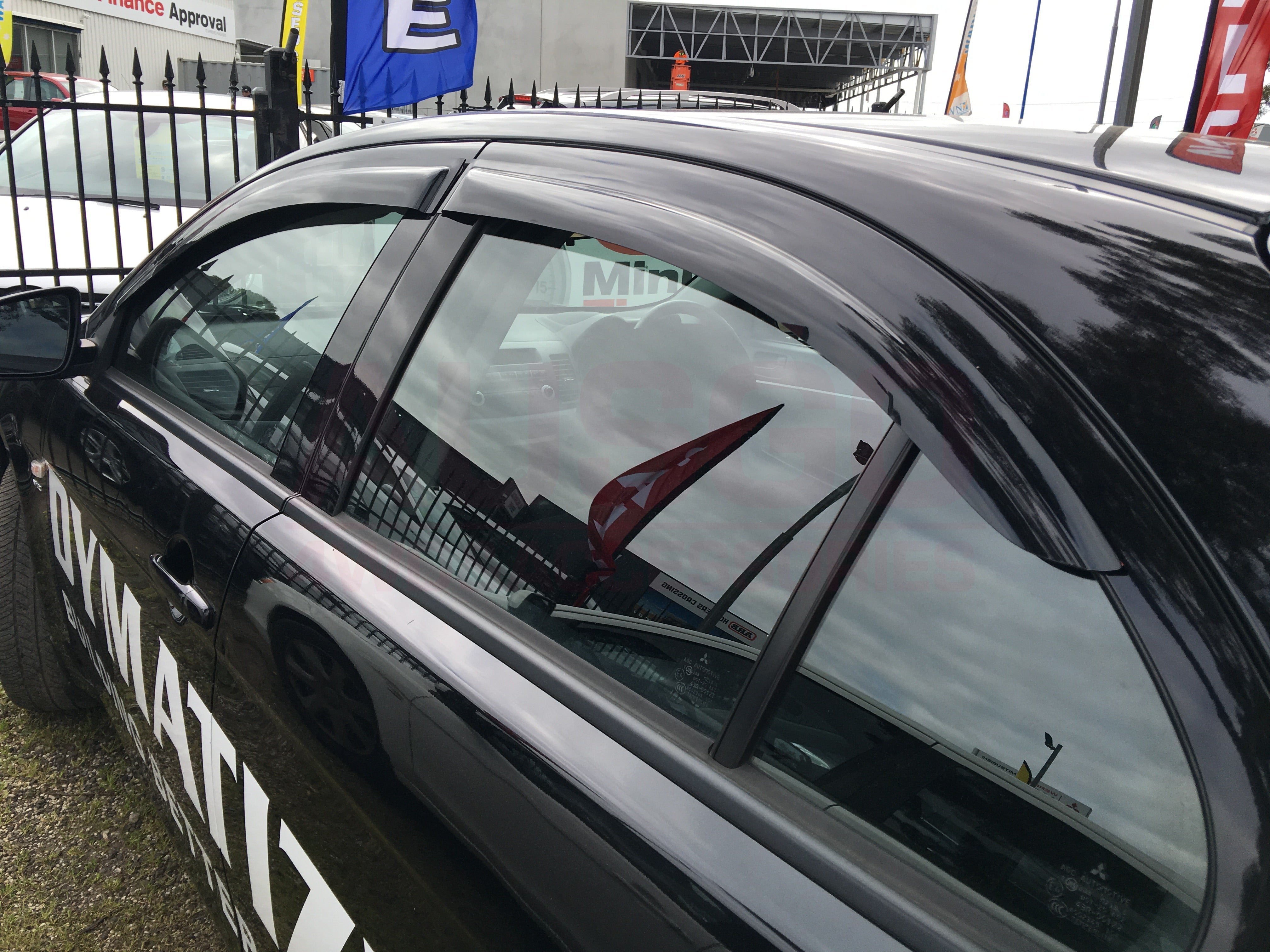 Weather Shields for Mitsubishi Lancer Hatch 2007-2017 | Rain Guards & Window Deflectors | Perfect for All-Weather Protection & Style Enhancement