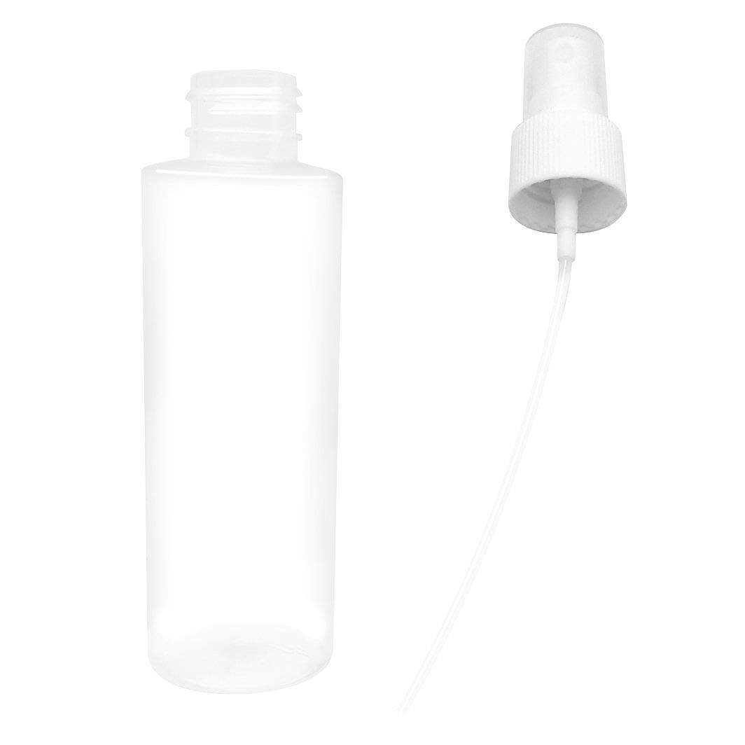 DEARBORN 12 Pack 4oz (120ml) Fine Mist Clear Plastic Spray Bottles with Pump Cap - Refillable Travel Size Empty Bottles for Essential Oils, Perfumes, Hair Care & DIY Beauty Products - Perfect for Home, Salon & On-the-Go Use