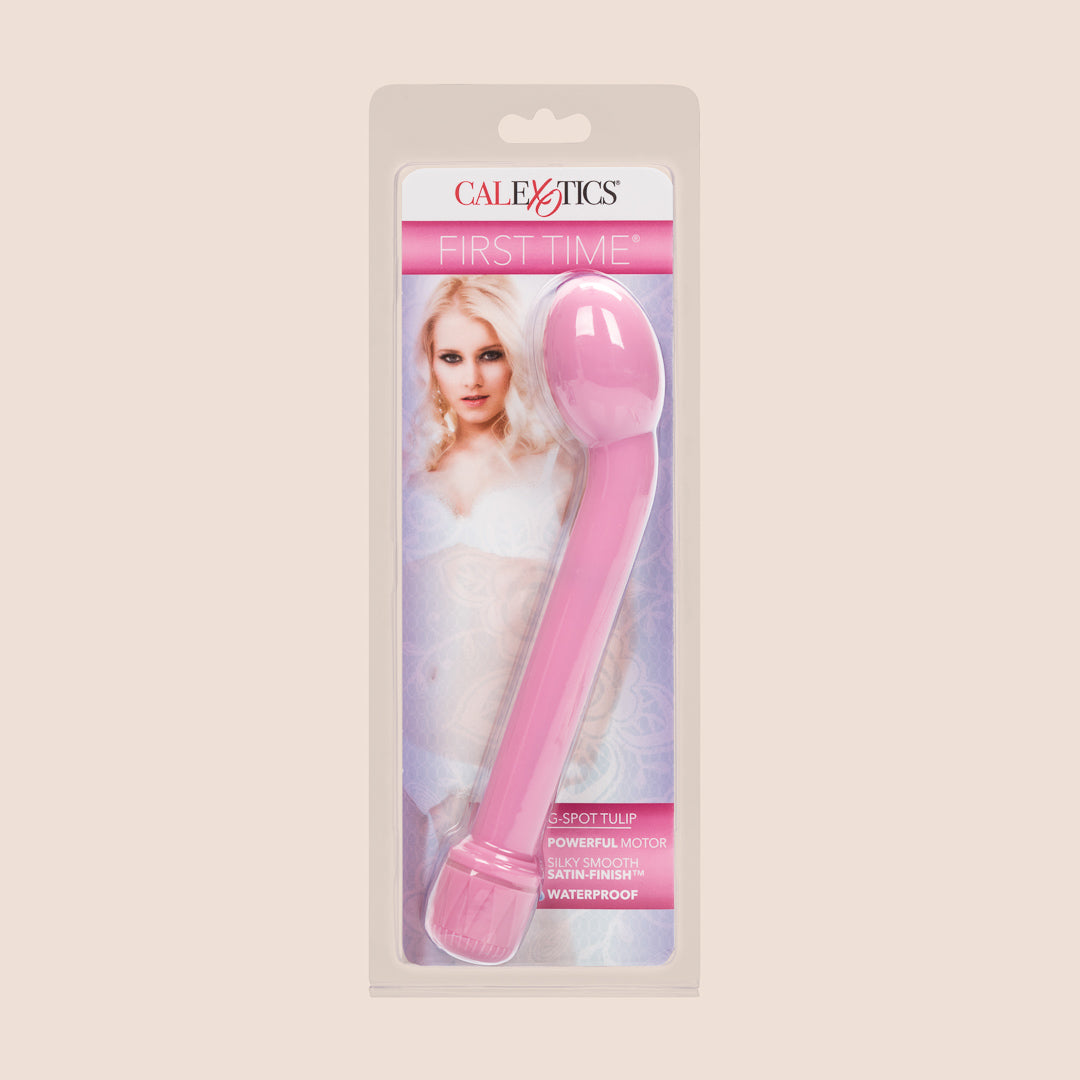 First Time® G Spot Tulip Vibrator - Rechargeable Waterproof Silicone Massager for Women - Perfect for Solo Play & Couples Intimacy