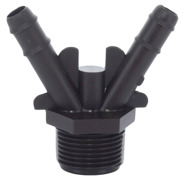 Netafim T122W075MA 12mm V-Shaped 2-Way Drip Irrigation Insert Fitting with 3/4