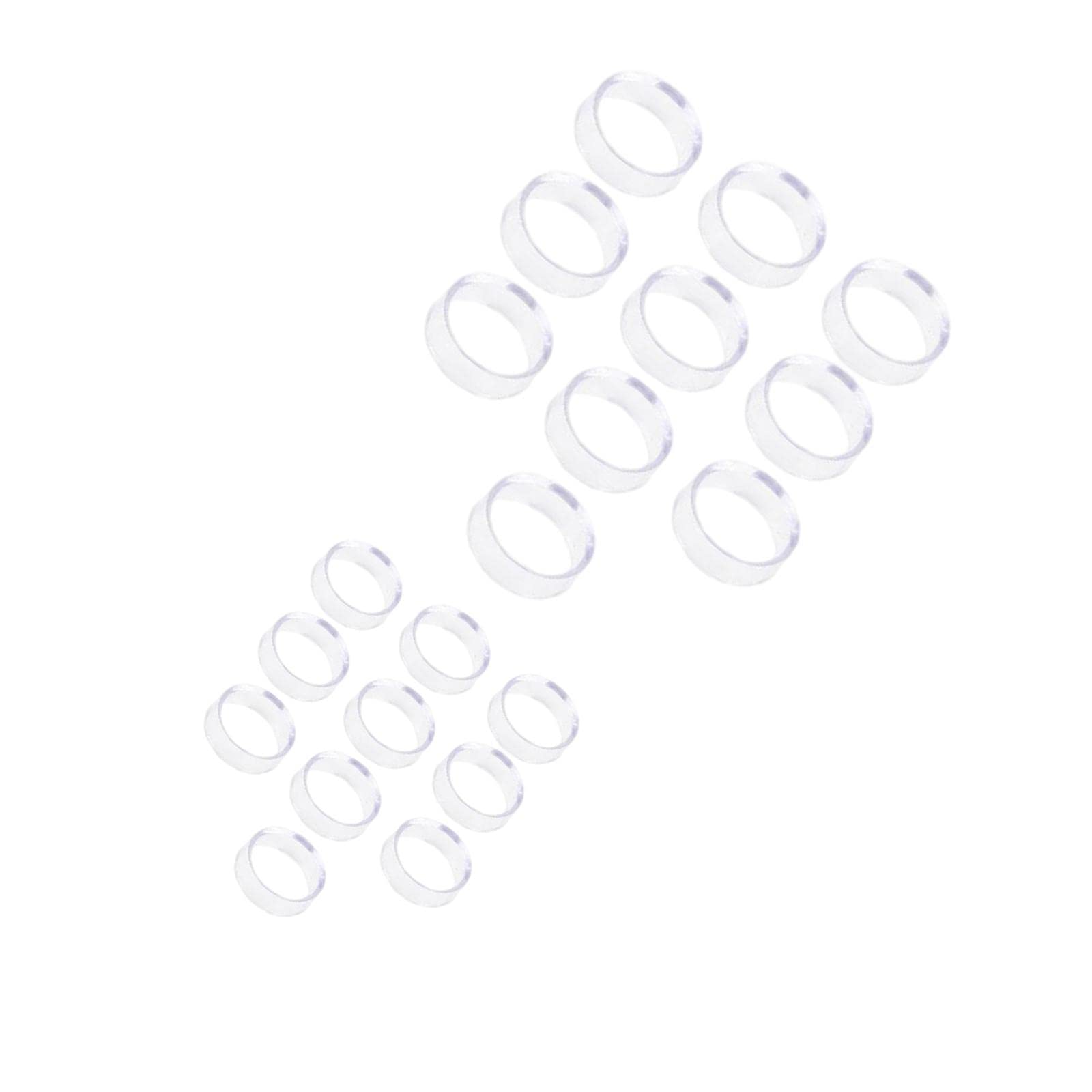 Milageto 40-Pack Clear Acrylic Display Stands for Quartz Marbles - 2.5
