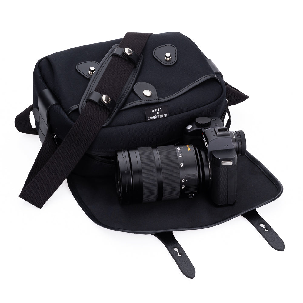 Billingham SL2 Camera Bag - Double Black - Waterproof & Durable DSLR/SLR Shoulder Bag for Photographers - Perfect for Travel, Hiking & Outdoor Photography