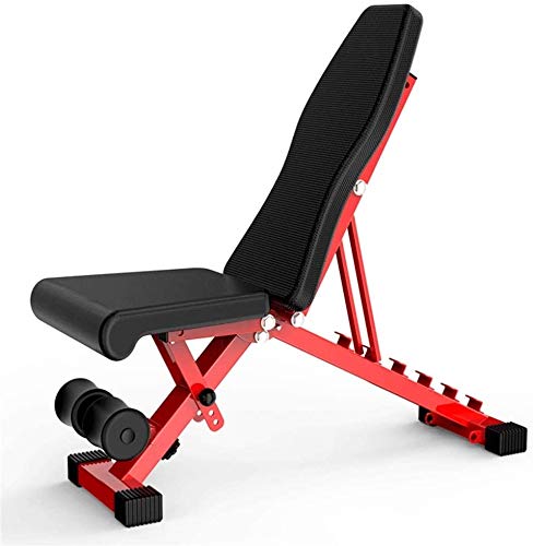 BYCDD Adjustable Weight Bench - Foldable Workout Bench for Home Gym, Full Body Exercise & Strength Training - Perfect for Dumbbell Press, Sit-Ups & Core Workouts (Black)