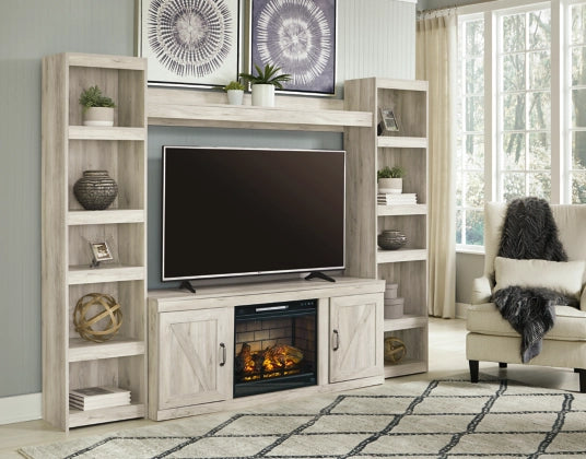 Bellaby 4-Piece TV Stand with Electric Fireplace - Modern Entertainment Center for Living Room, Bedroom & Home Theater Setup