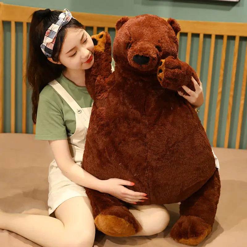 FurryTale Giant Brown Teddy Bear - Extra Large Plush Stuffed Animal for Kids & Adults | Perfect for Cuddling, Gift Giving, Nursery Decor & Bedroom Comfort