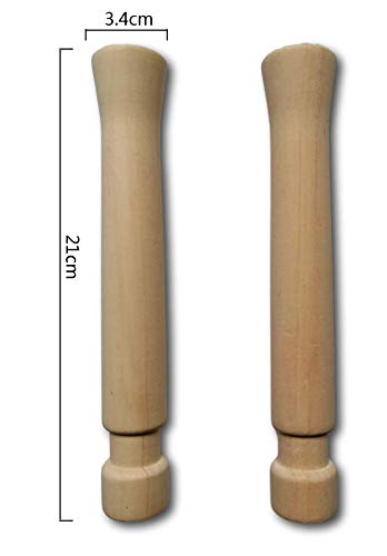 Premium Wooden Swizzle Sticks & Stirrers - Natural Wood Cocktail Mixers, Ice Crushers, Lemon & Garlic Press for Bartending, Cooking & Home Bars - Perfect for Mojitos, Margaritas & Cocktail Parties