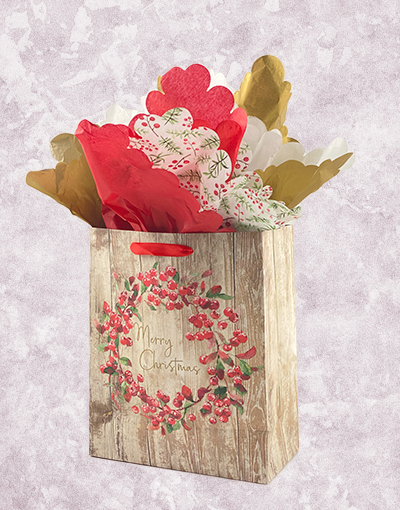 Berry Wreath Gift Bags for Garden Decor - Perfect for Christmas, Weddings & Home Decoration