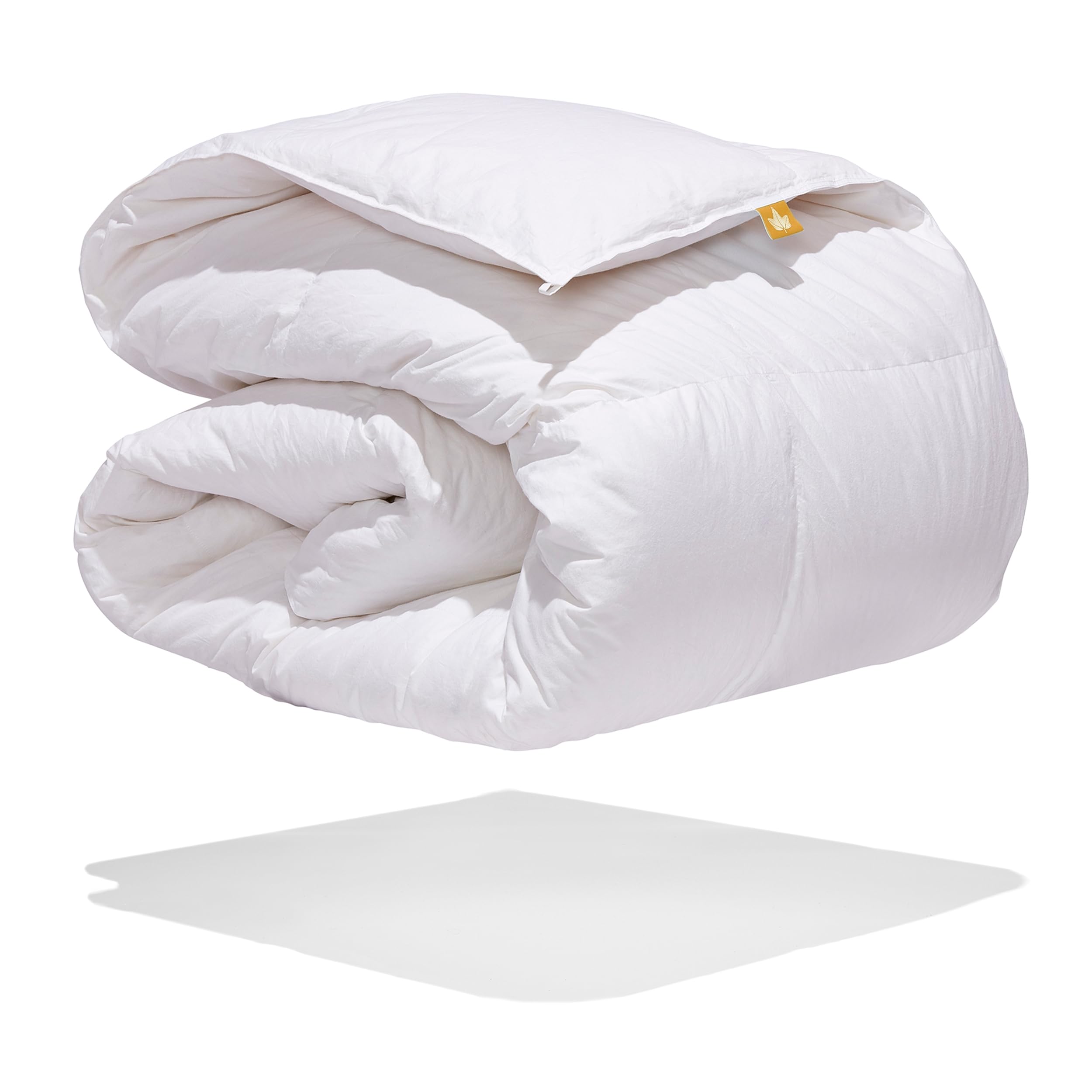 Canadian Down & Feather Co. - 650 Loft White Goose Down Duvet Twin Size - Summer Weight Lightweight Comforter - 360 Thread Count 100% Cotton Shell - Made in Canada - Perfect for Warm Weather & Air-Conditioned Bedrooms