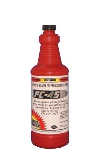 Pro's Choice PC-45 Professional Stain Remover (12-Pack) - Heavy-Duty Carpet & Upholstery Cleaner for Tough Stains at Home or Commercial Use
